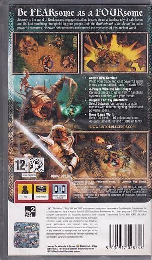 Untold Legends - Brotherhood of the Blade - PSP (B Grade) (Genbrug)